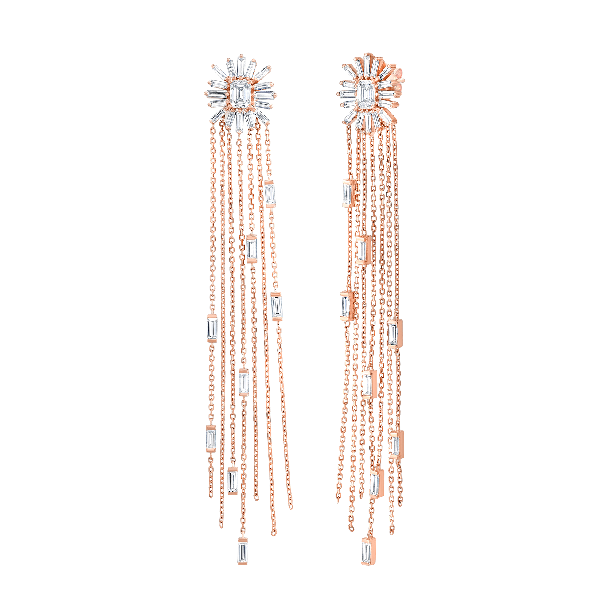Starburst Earrings with Fringe