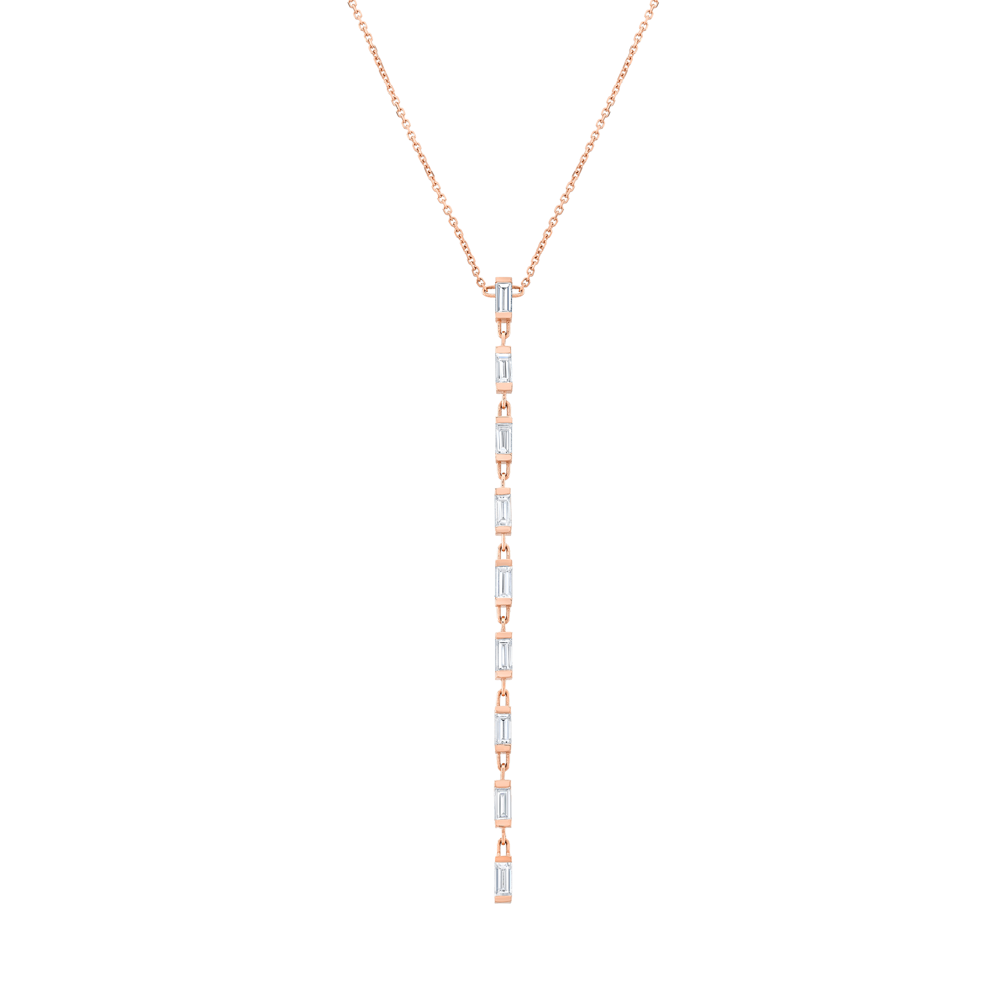 Baguette Lariat Necklace