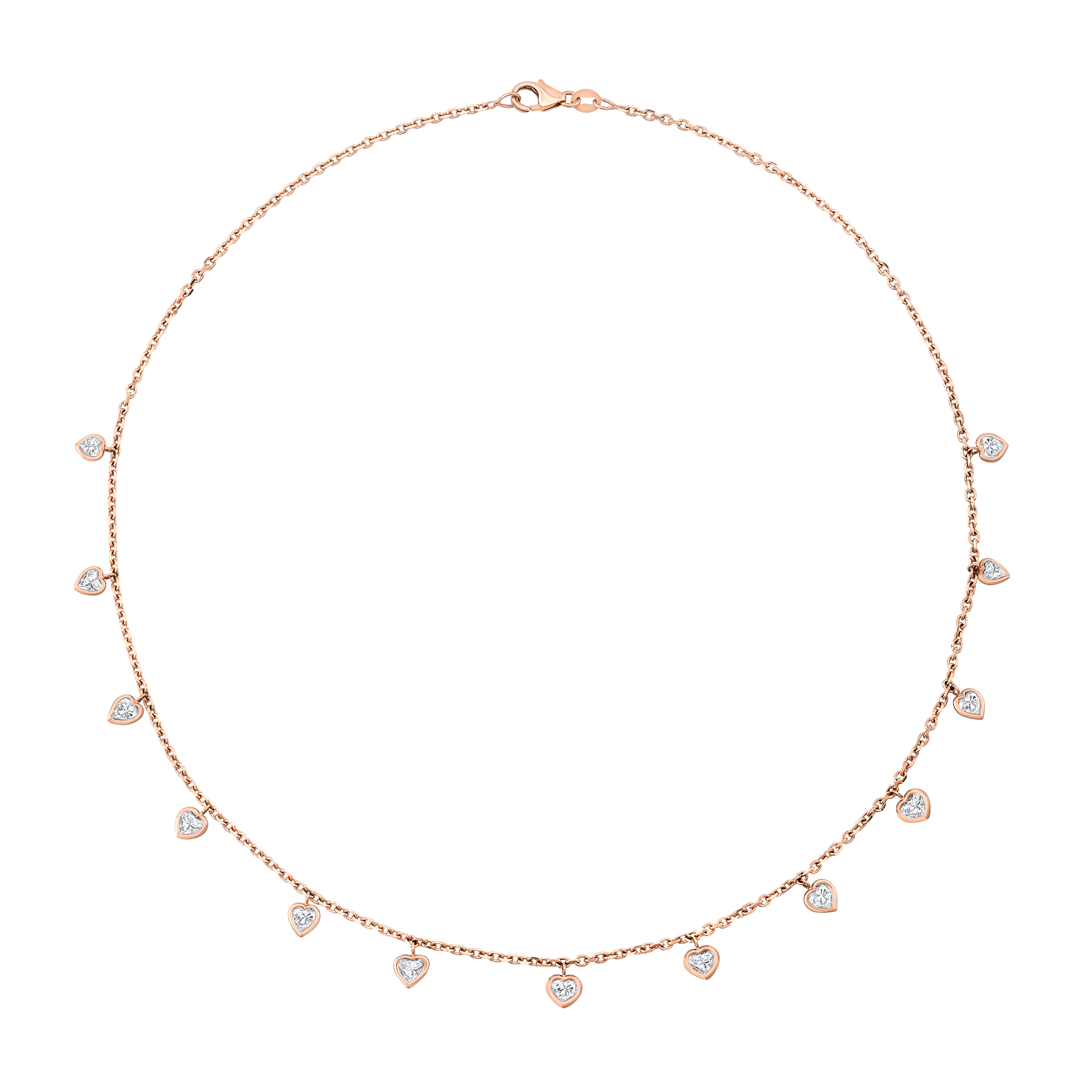 Heart-Shaped Dangle Necklace