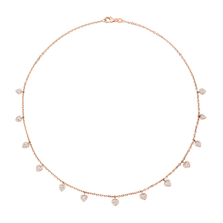 Heart-Shaped Dangle Necklace