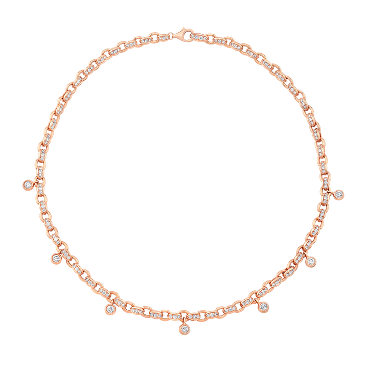 Necklace with Diamond Drops