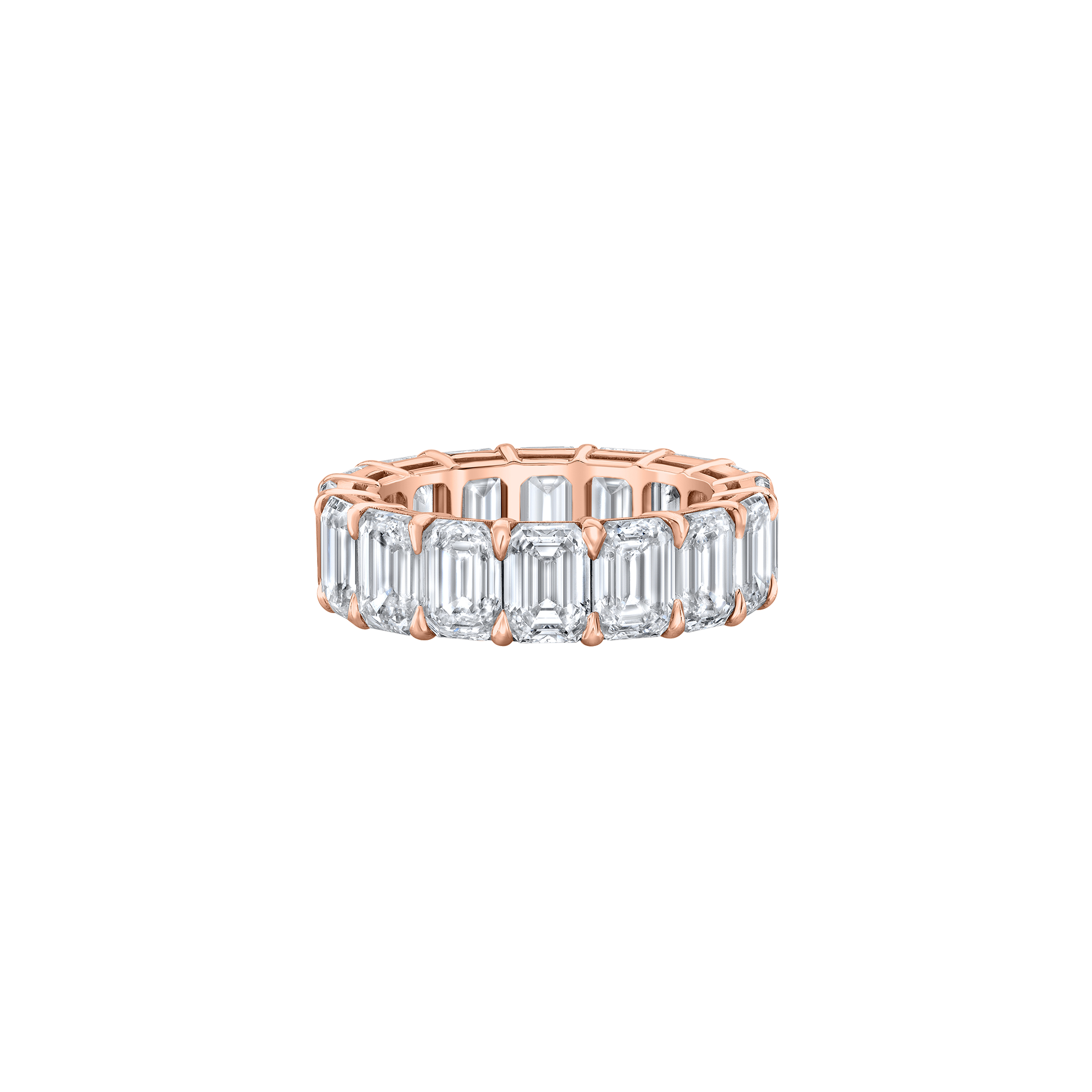 Emerald Cut Eternity Band