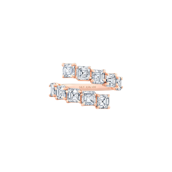 Asscher Bypass Ring