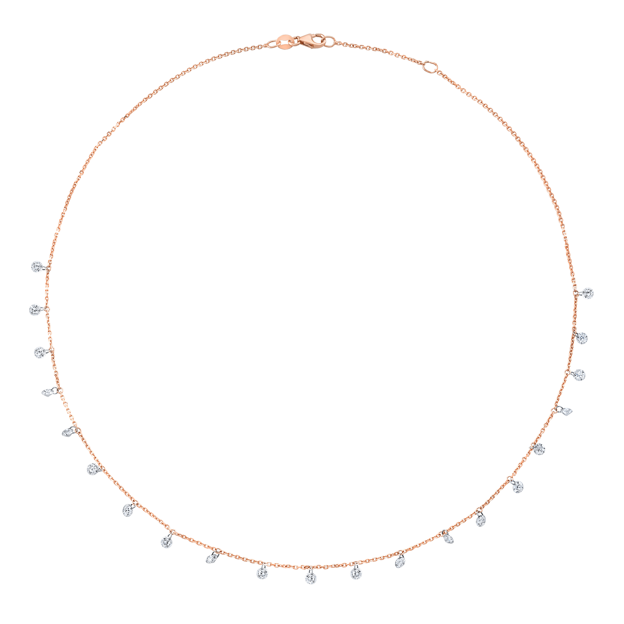 Dangling Star Diamond Necklace