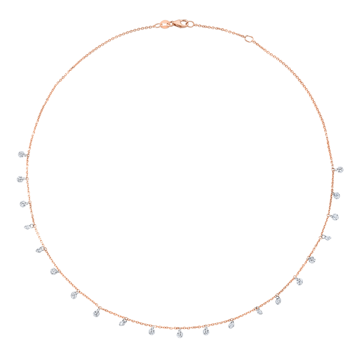 Dangling Star Diamond Necklace