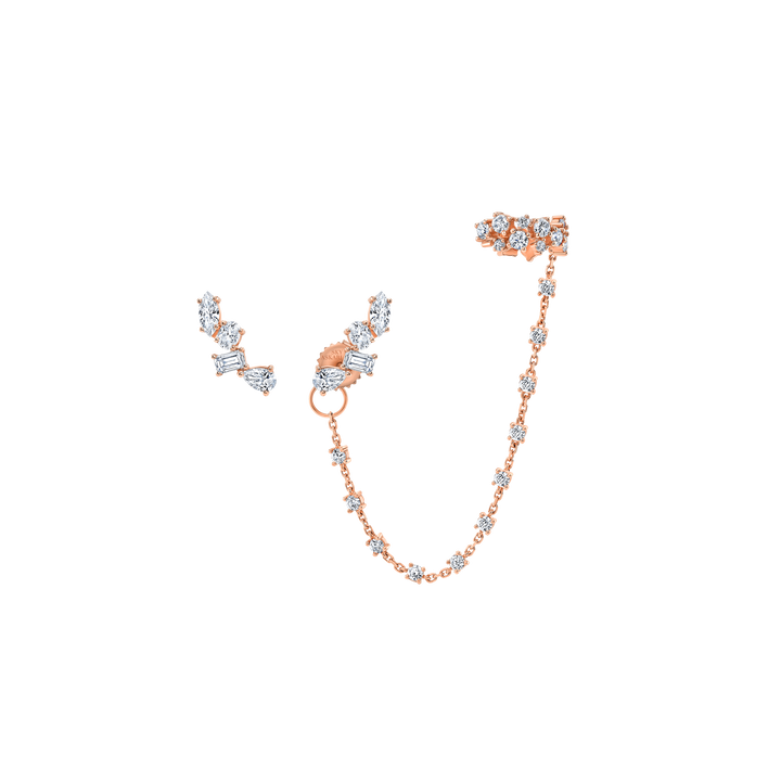 Multi-Shaped Floating Stud Earrings