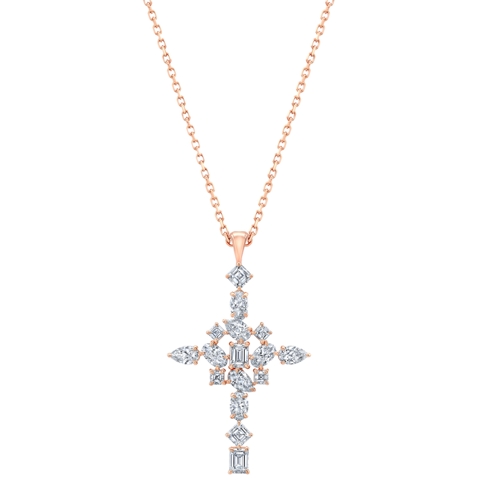 Multi-Shaped Cross Necklace