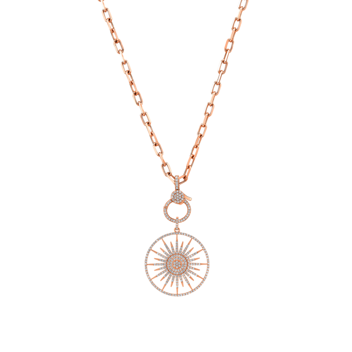 Sunburst Diamond Necklace