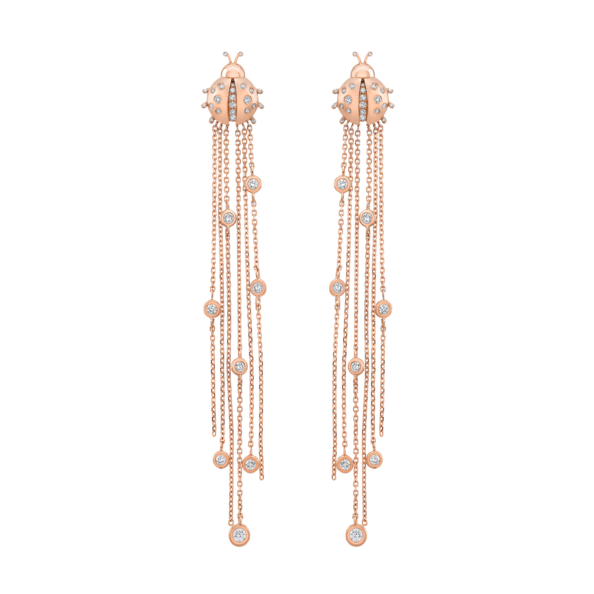 Ladybug Diamond Earrings