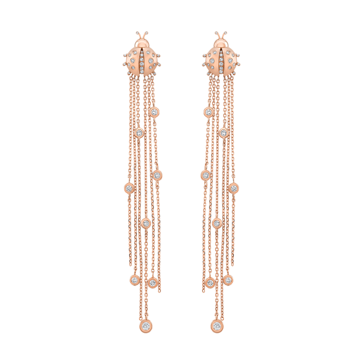 Ladybug Diamond Earrings