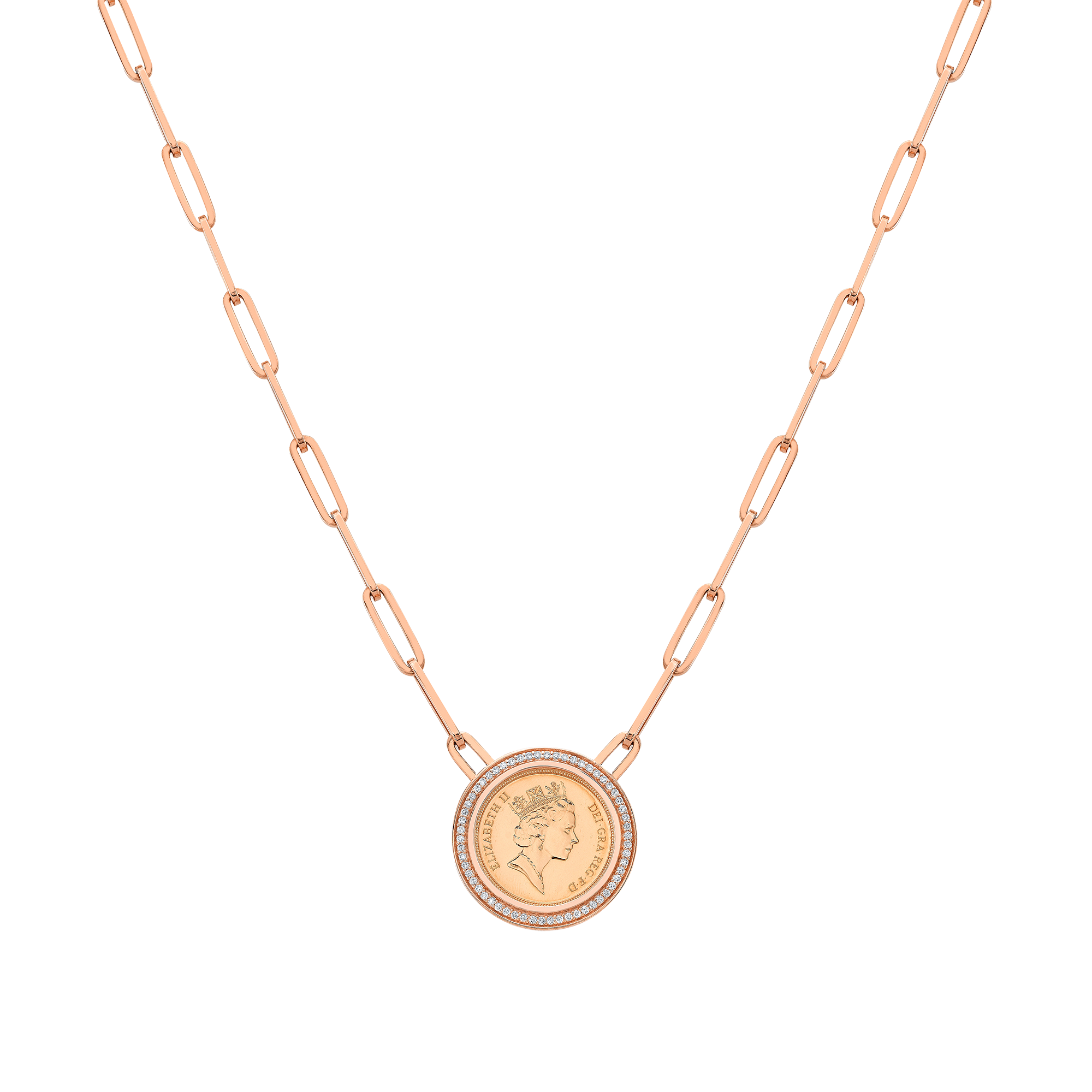 Queen Elizabeth Coin Necklace
