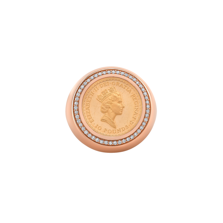 Queen Elizabeth Coin Ring