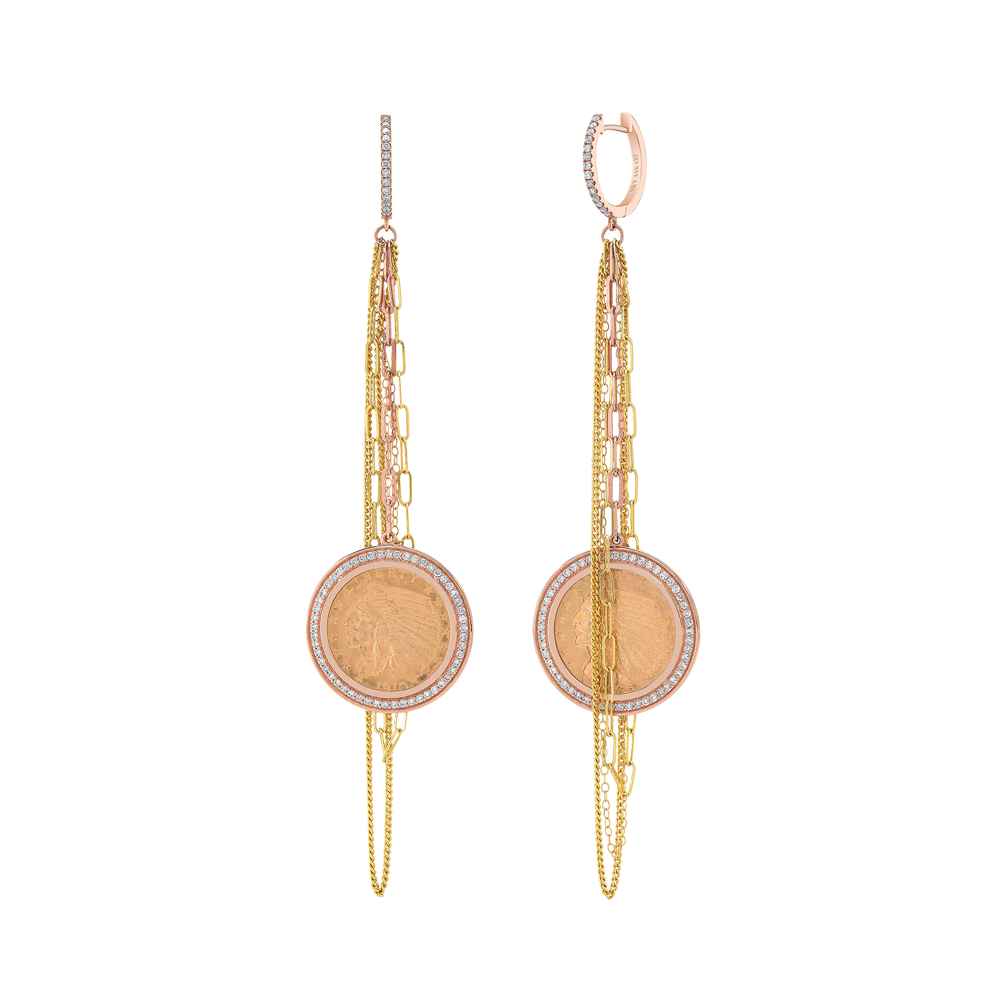 Indian Head Coin Earrings