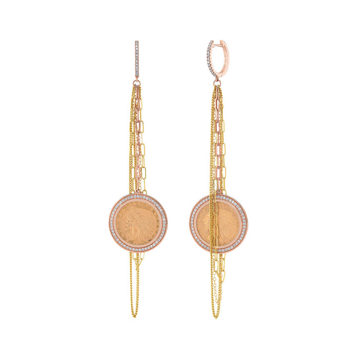 Indian Head Coin Earrings