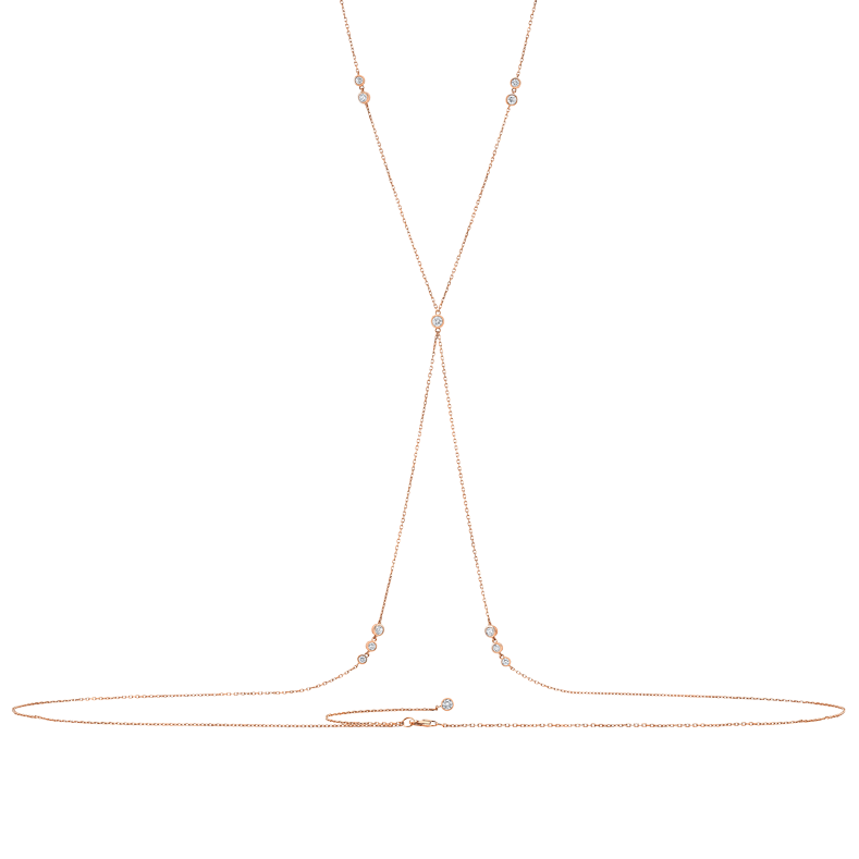Body Chain With Diamond Bezel