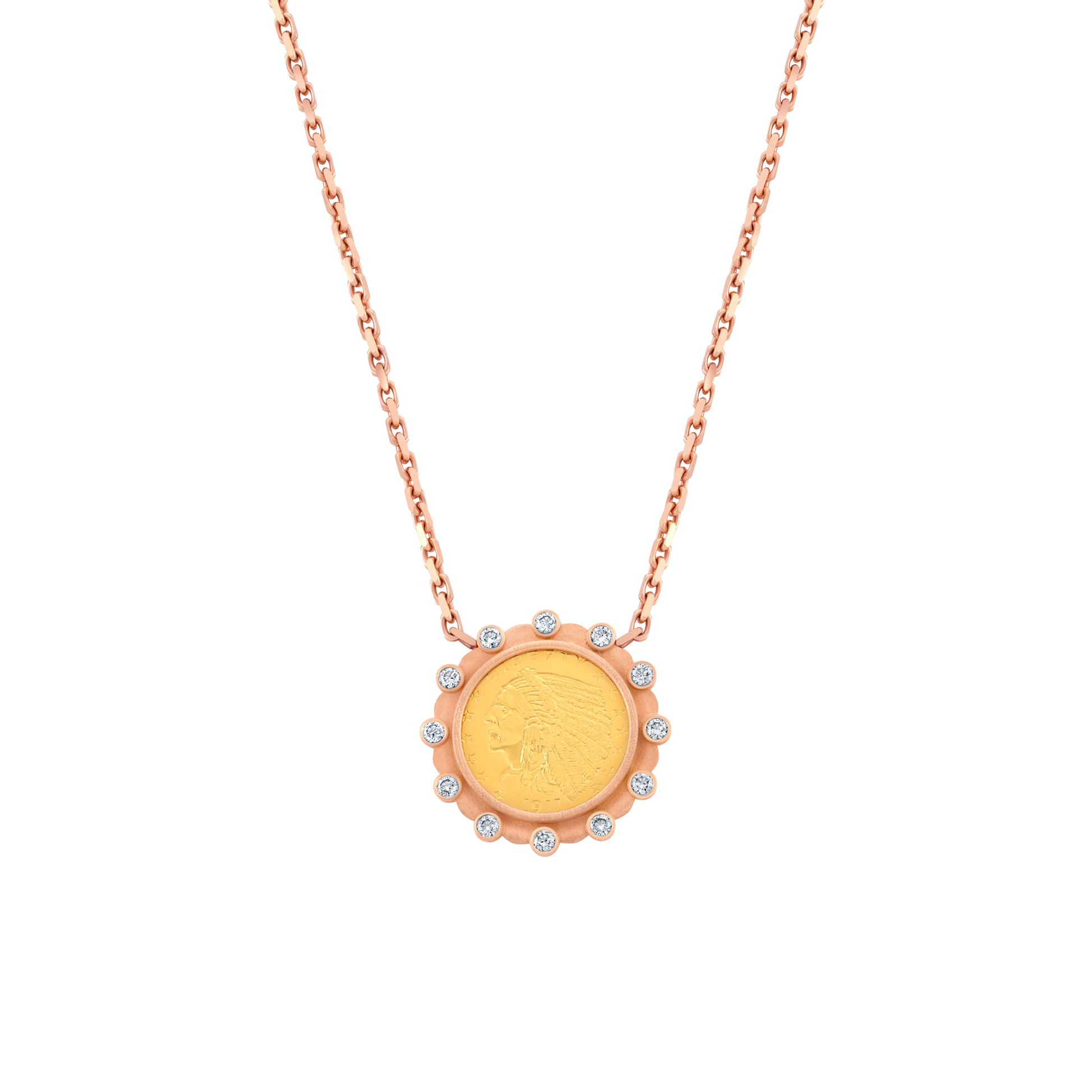 Indian Head Coin Necklace