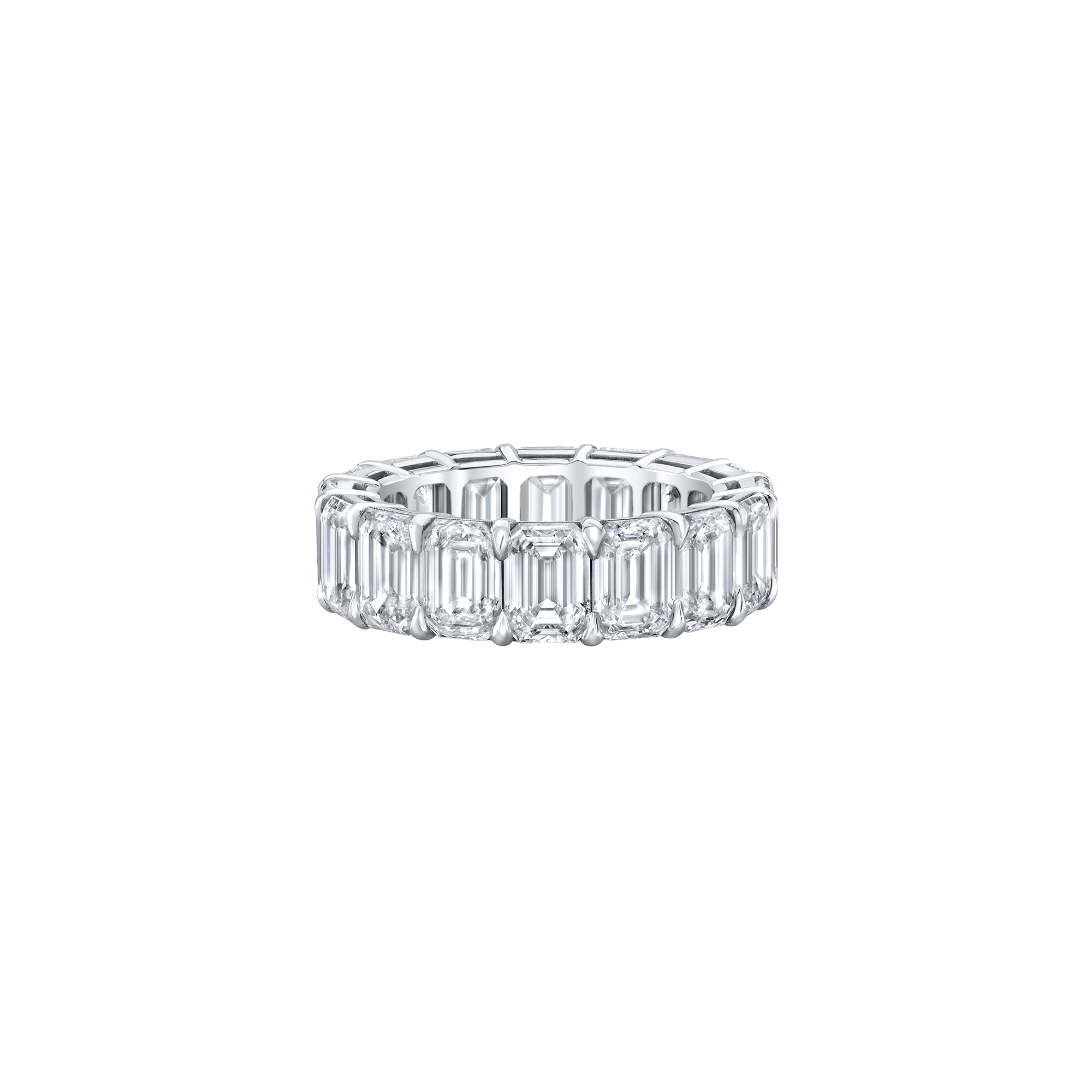 Emerald Cut Eternity Band