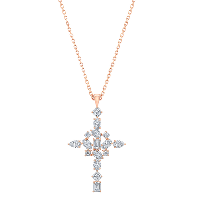 Multi-Shaped Cross Necklace
