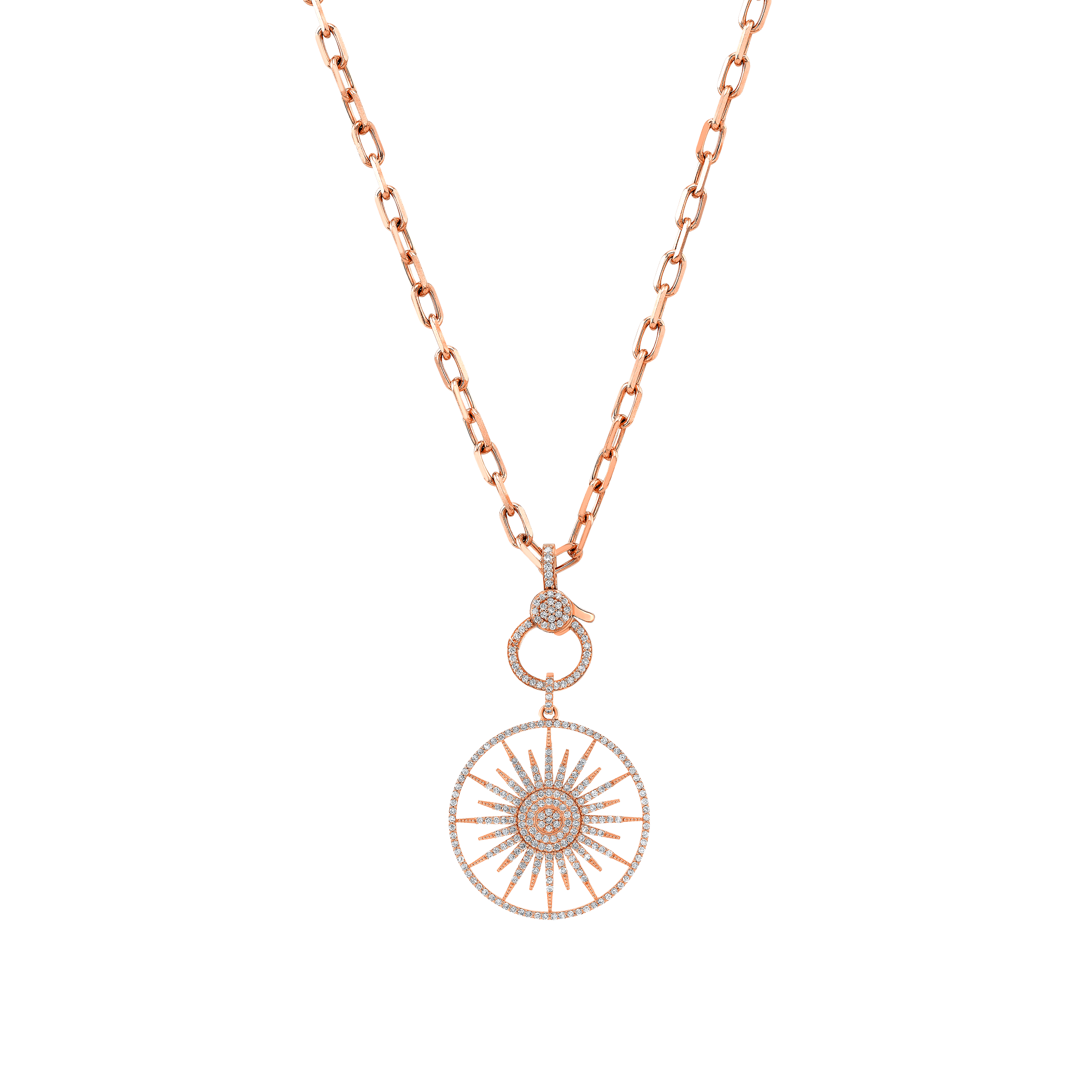 Sunburst Diamond Necklace