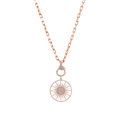 Sunburst Diamond Necklace