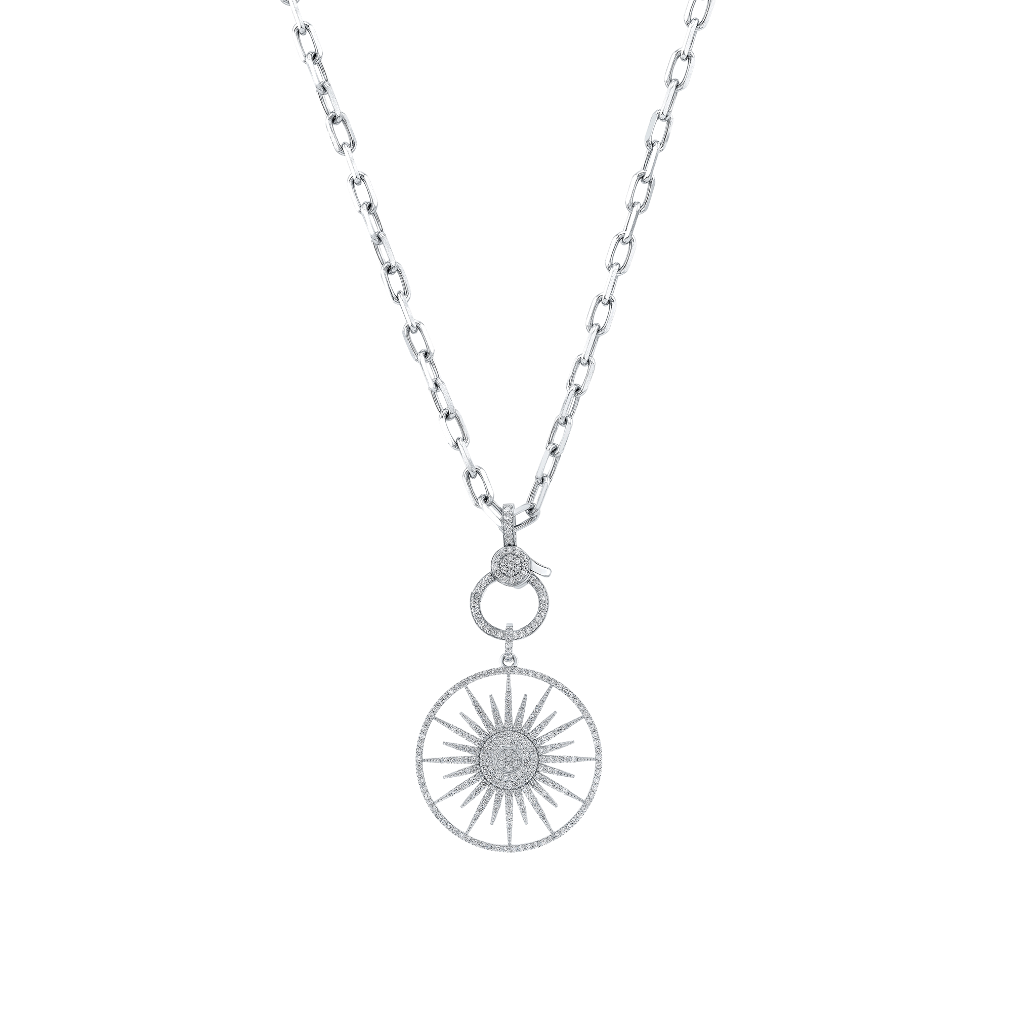 Sunburst Diamond Necklace