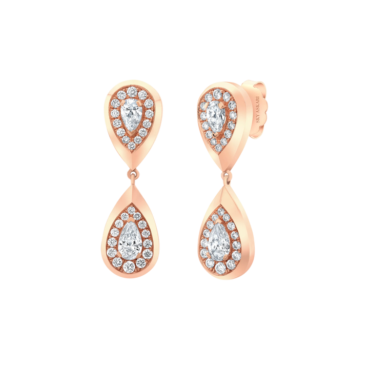 Aqua Droplet Earrings