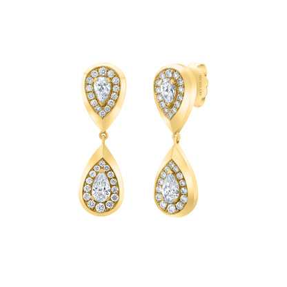 Aqua Droplet Earrings