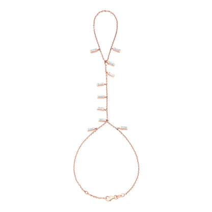 Stars Dangling Baguette Hand Chain