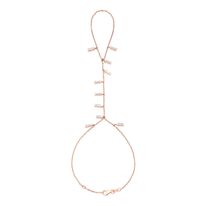 Stars Dangling Baguette Hand Chain