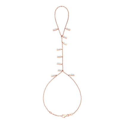 Stars Dangling Baguette Hand Chain