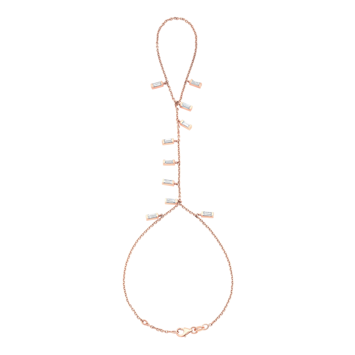 Stars Dangling Baguette Hand Chain
