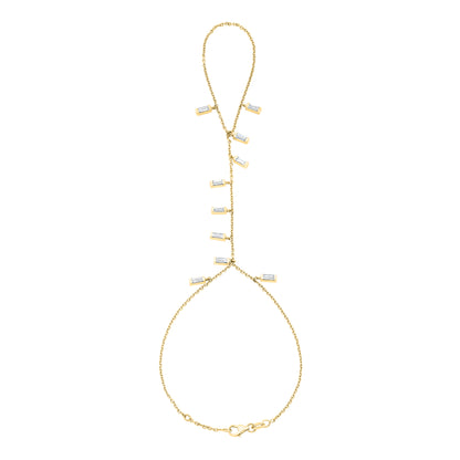 Stars Dangling Baguette Hand Chain