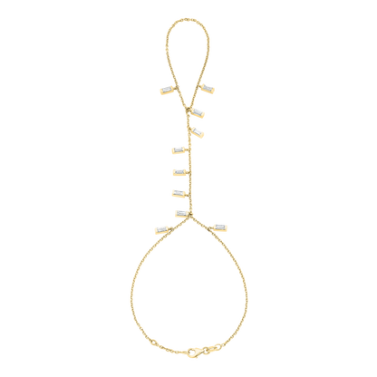Stars Dangling Baguette Hand Chain