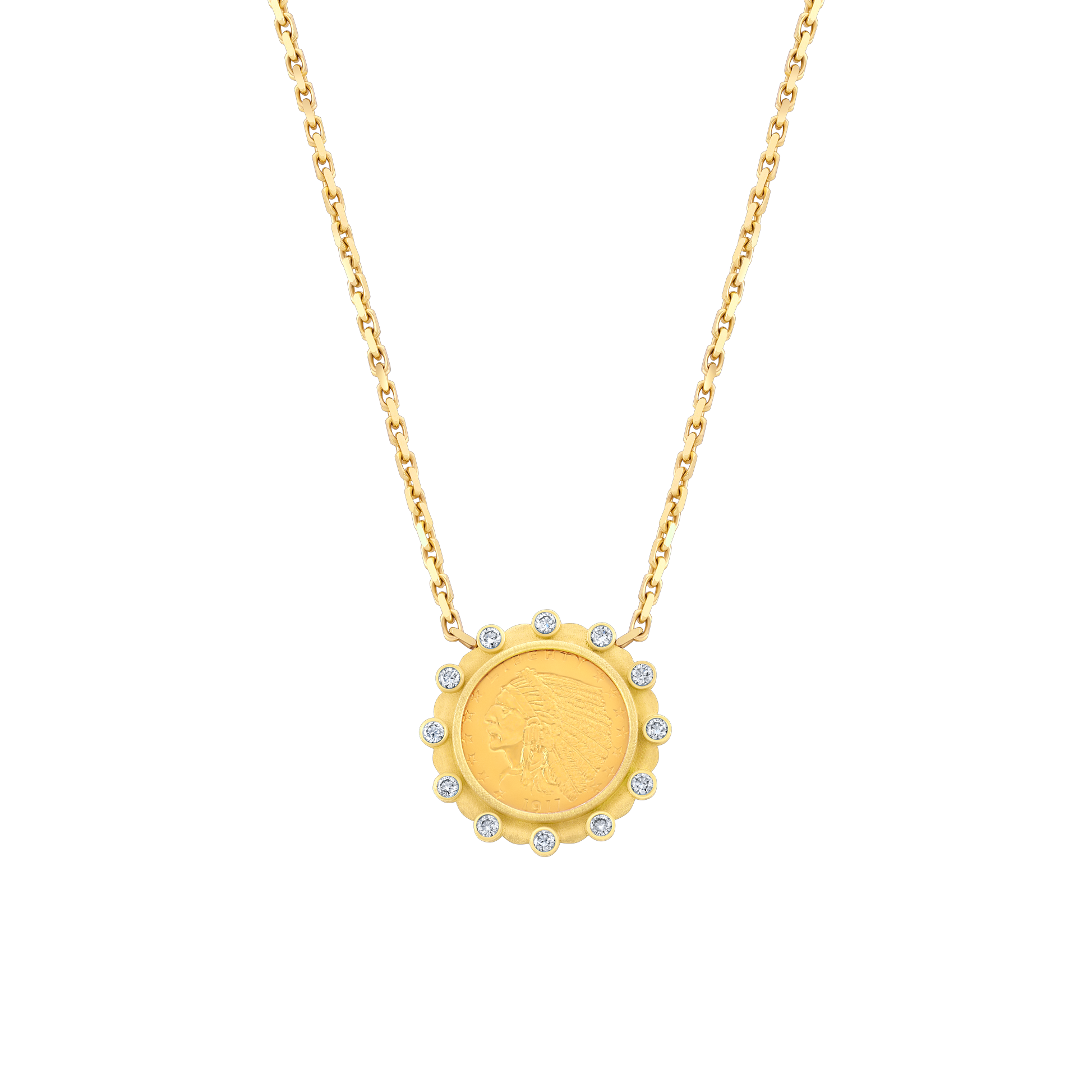 Indian Head Coin Necklace